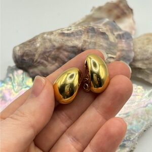 Monet Gold Clip-On Earrings